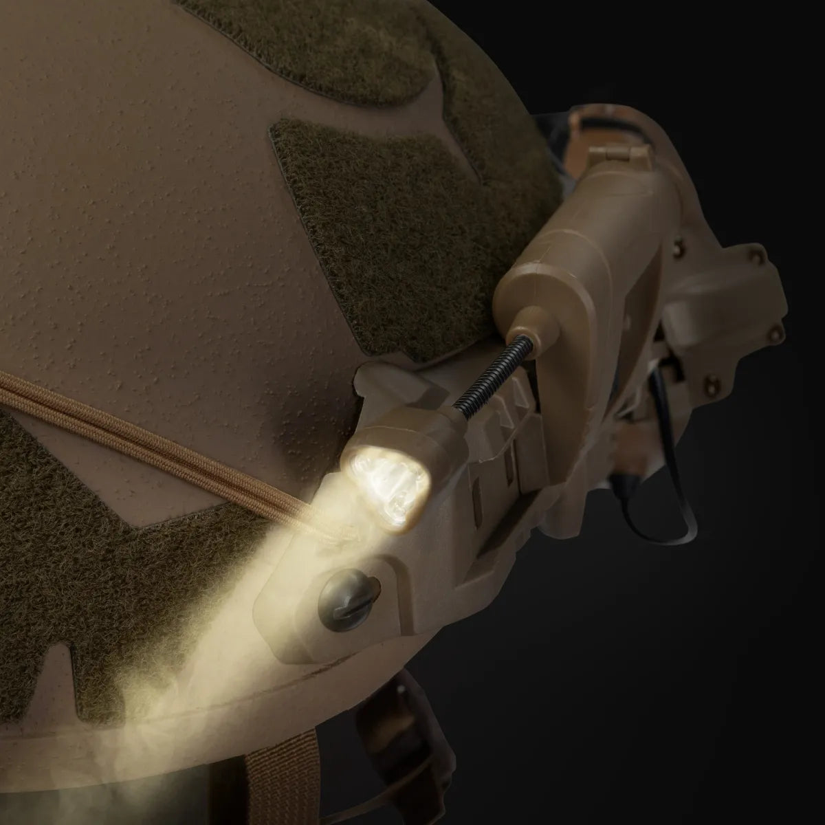 MPLS Charge Tactical Helmet Light – Coyote Tan - Blender Tactical