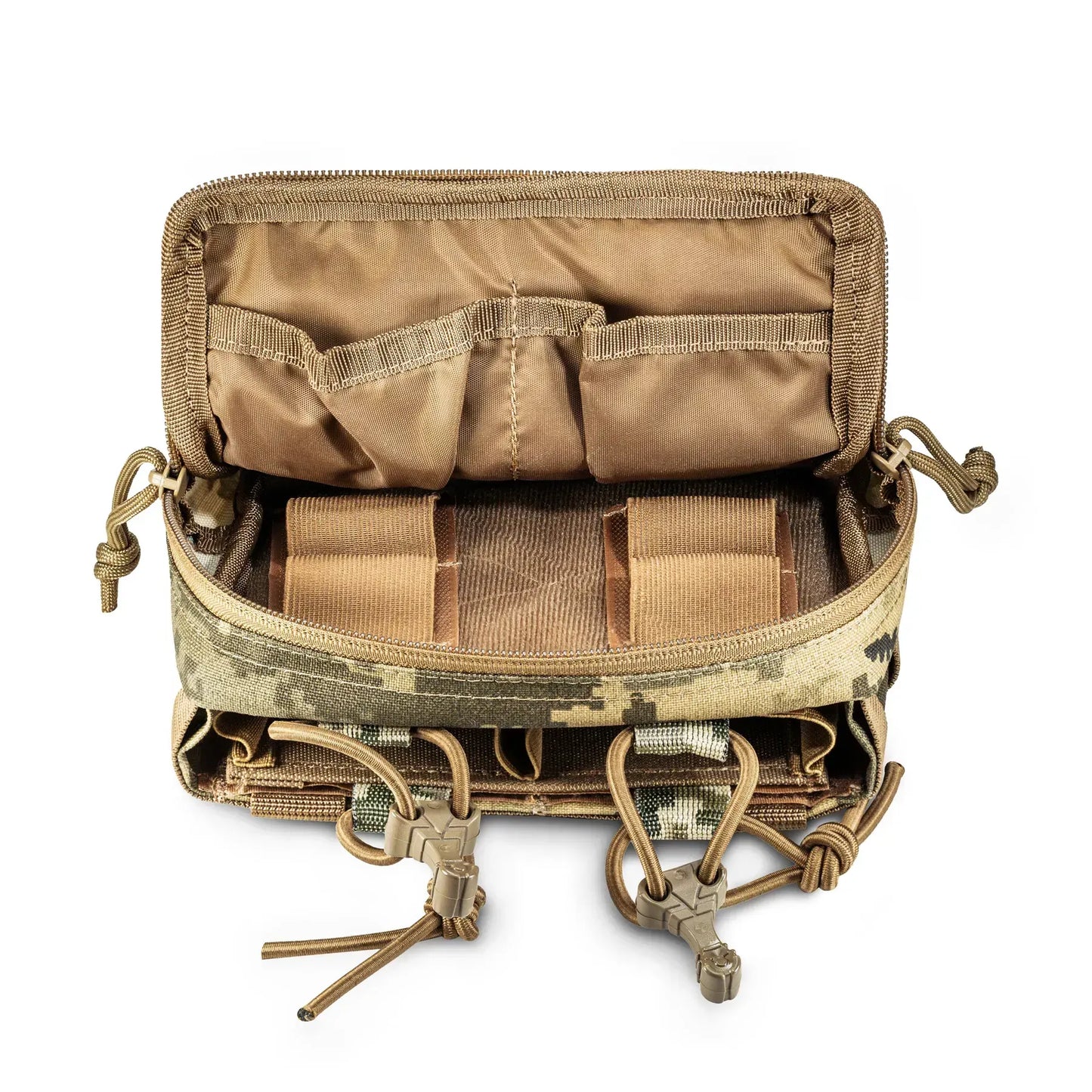 FamTac Admin + Double Mag Pouch – Ukrainian Pixel | AK/AR, MOLLE - Blender Tactical