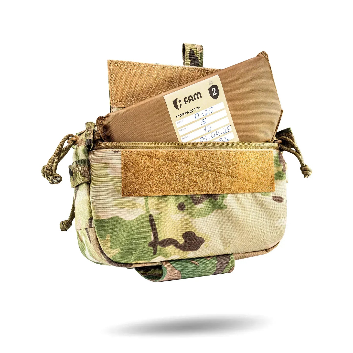 FamTac M8 XL Tactical Chest Bag / Waist Pack – Multicam USA | Velcro & Strap Mount - Blender Tactical