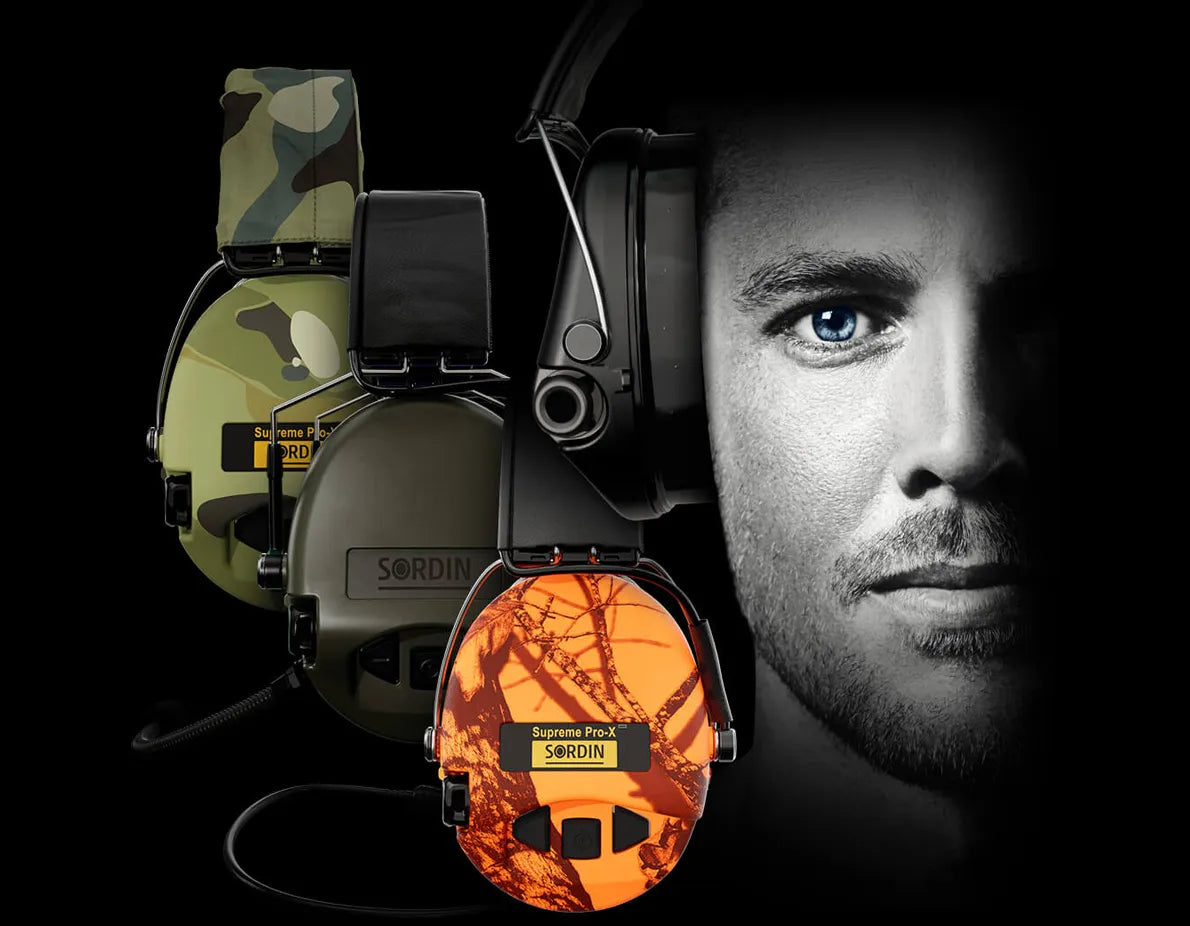 Sordin Supreme Pro-X Leather – Tactical Hearing Protection Headset - Blender Tactical