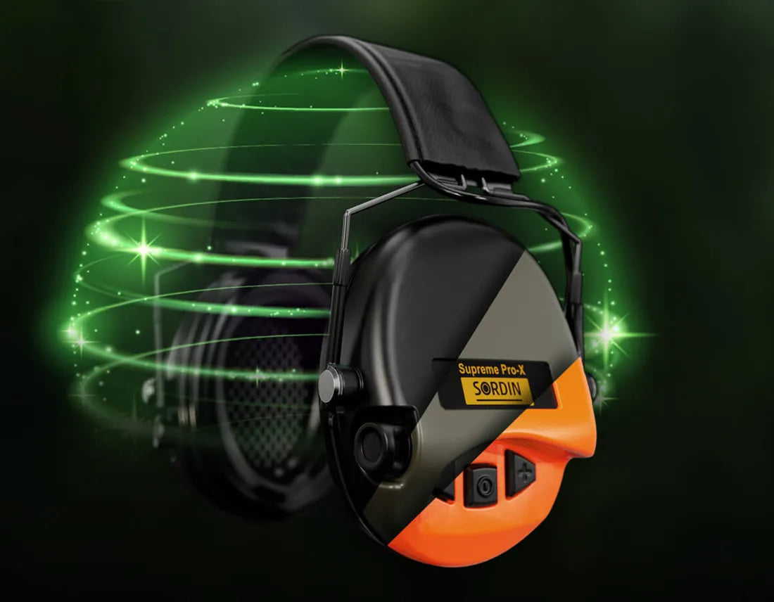 Sordin Supreme Pro-X Leather – Tactical Hearing Protection Headset - Blender Tactical