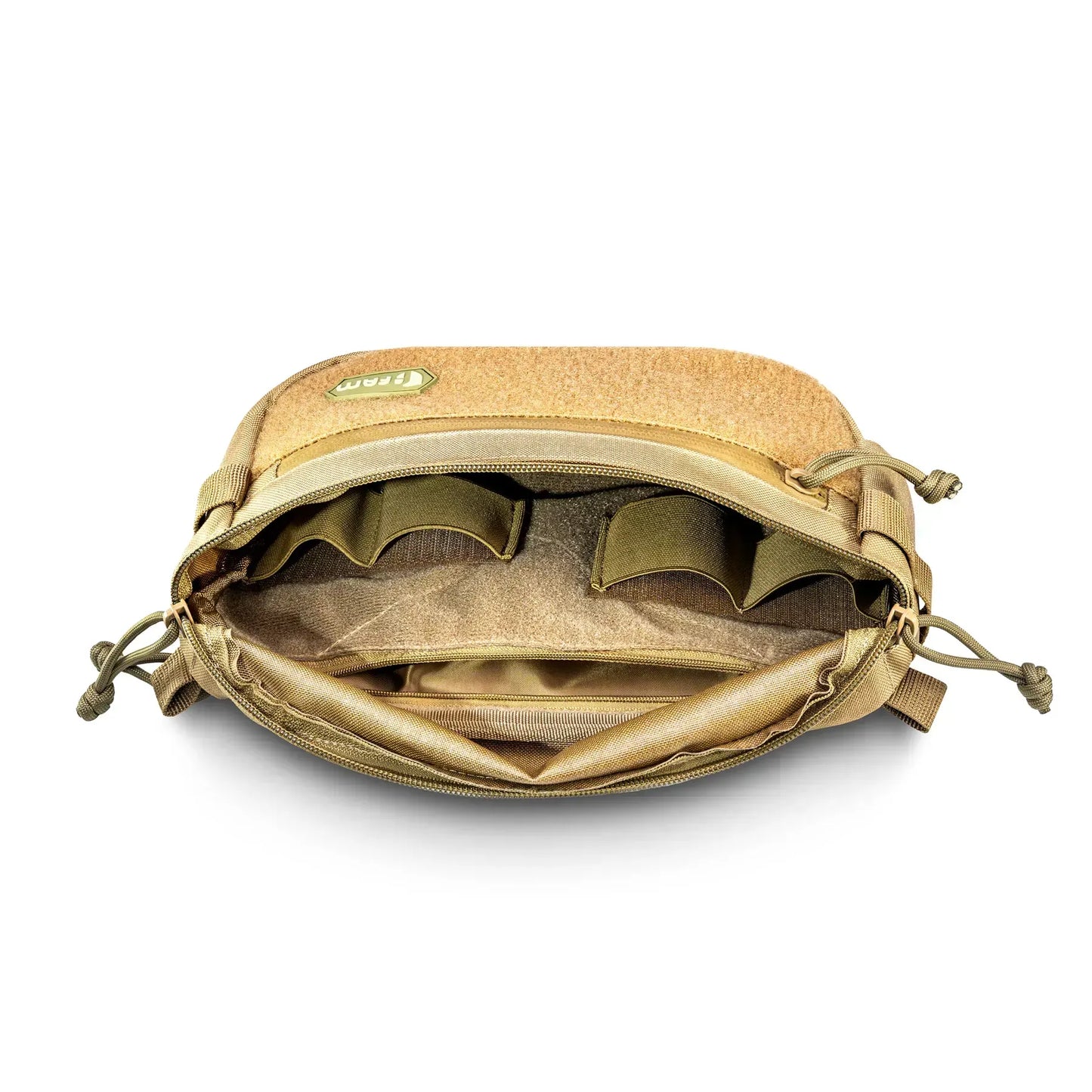 FamTac M8 XL Tactical Chest Bag / Waist Pack – Coyote | Velcro & Strap - Blender Tactical