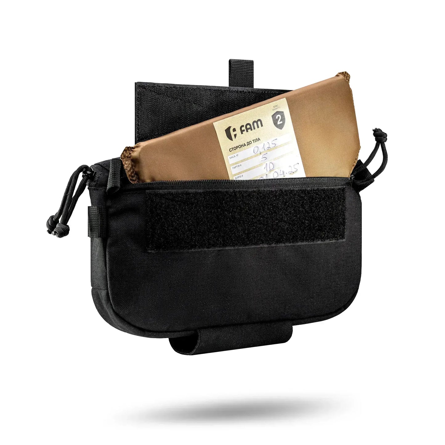 FamTac M8 XL Tactical Chest Bag / Waist Pack – Black | Velcro & Strap - Blender Tactical