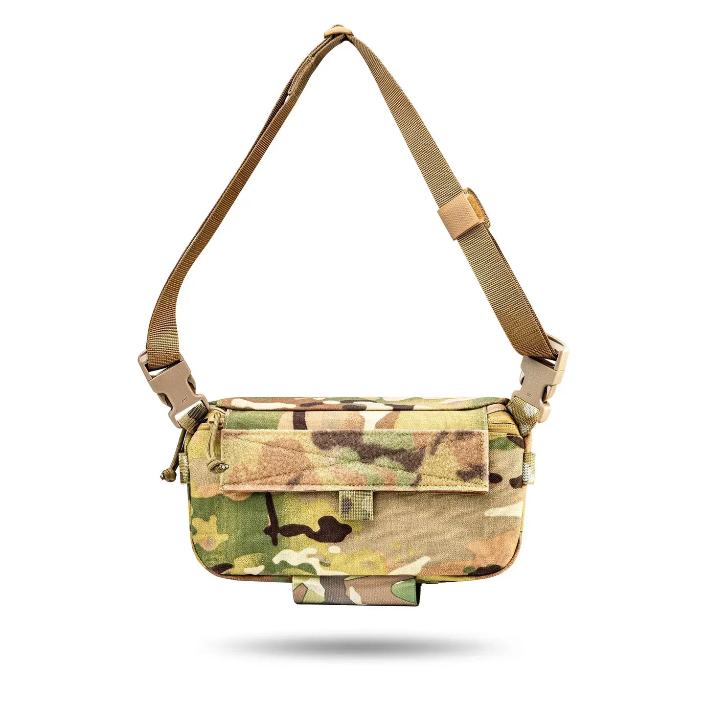 FamTac M8 XL Tactical Chest Bag / Waist Pack – Multicam | Velcro & Strap - Blender Tactical