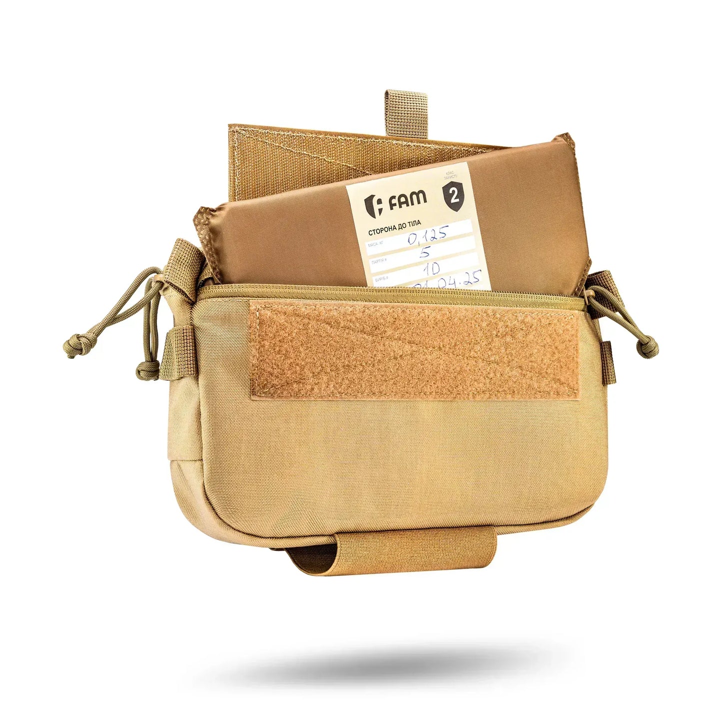 FamTac M8 XL Tactical Chest Bag / Waist Pack – Coyote | Velcro & Strap - Blender Tactical