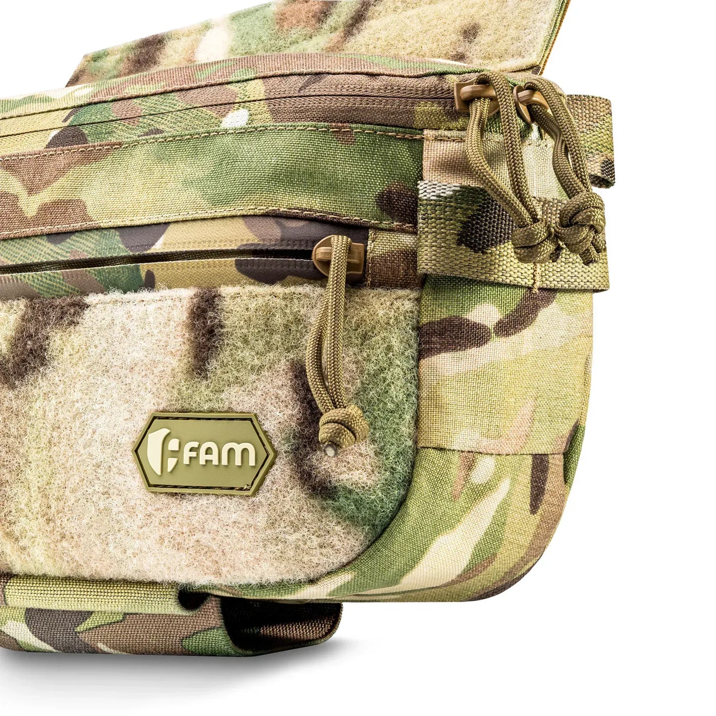 FamTac M8 XL Tactical Chest Bag / Waist Pack – Multicam USA | Velcro & Strap Mount - Blender Tactical