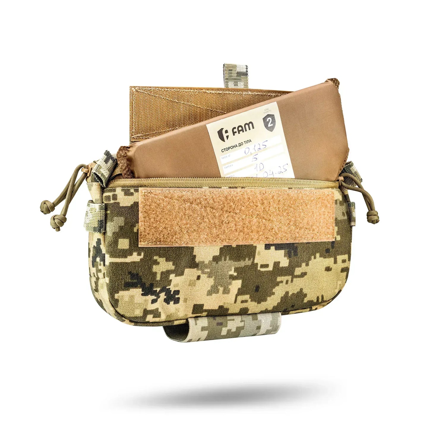 FamTac M8 XL Tactical Chest Bag / Waist Pack – Ukrainian Pixel | Velcro & Strap - Blender Tactical