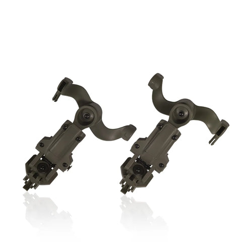 Earmor ARC Helmet Adapter Kit – Rail Mounts for M31/M32 (Foliage Green) - Blender Tactical
