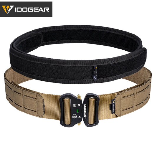 IDOGEAR 2" Tactical Belt with Metal Buckle – Coyote Brown