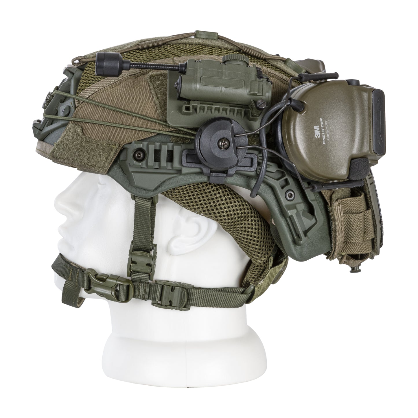 Blender™ Exfil Ballistic FAST Helmet 3M Peltor Comtac Kit NIJ IIIA – Ranger Green