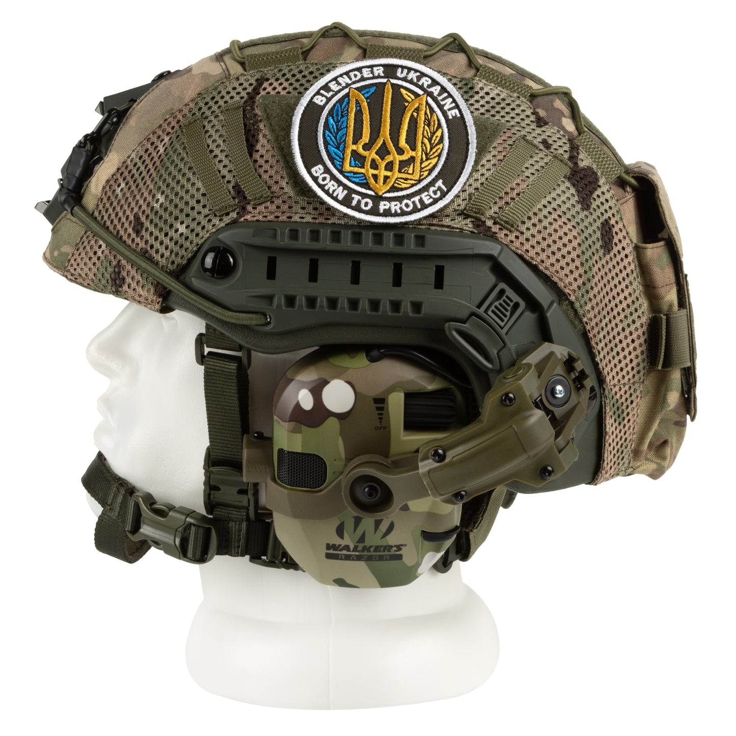 Blender™ Warrior Ballistic FAST Helmet Kit – Ranger Extra Green NIJ IIIA - Blender Tactical