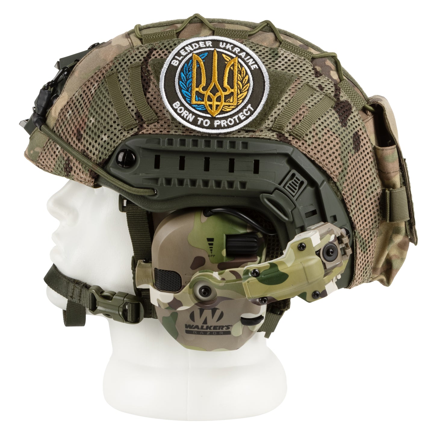 Blender™ Warrior Ballistic FAST Helmet Kit – Ranger Green NIJ IIIA - Blender Tactical