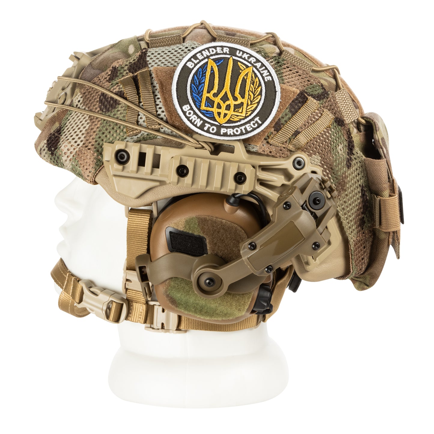 Blender™ Sentinel Ballistic FAST Helmet Kit – Exfil Desert NIJ IIIA - Blender Tactical