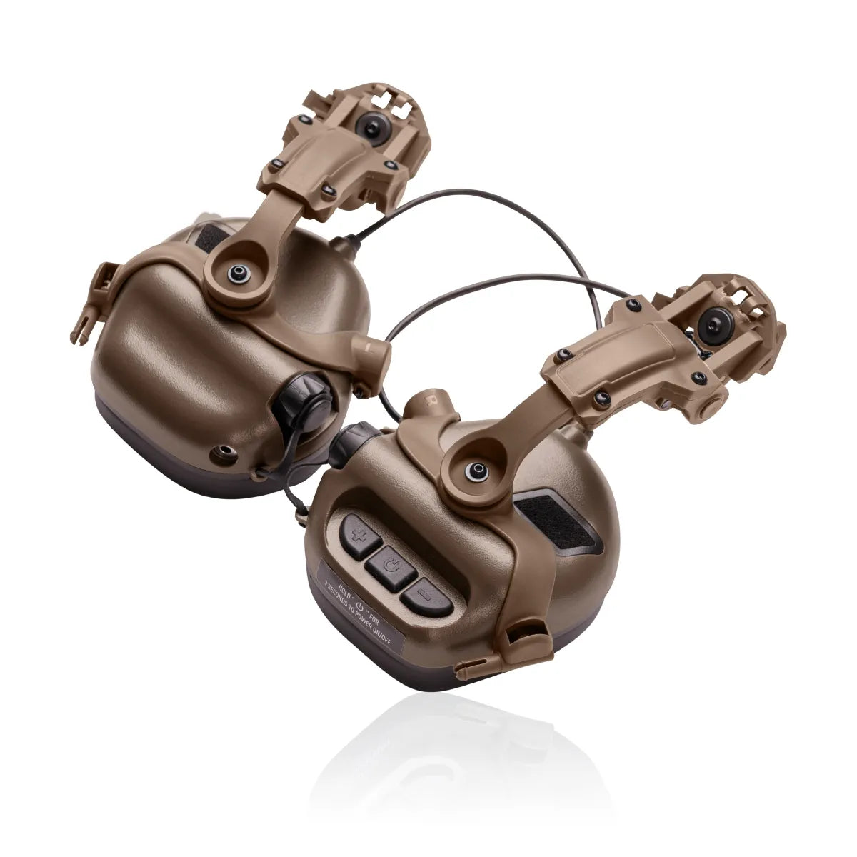 Earmor ARC Helmet Adapter Kit – Rail Mounts for M31/M32 (Coyote Tan) - Blender Tactical