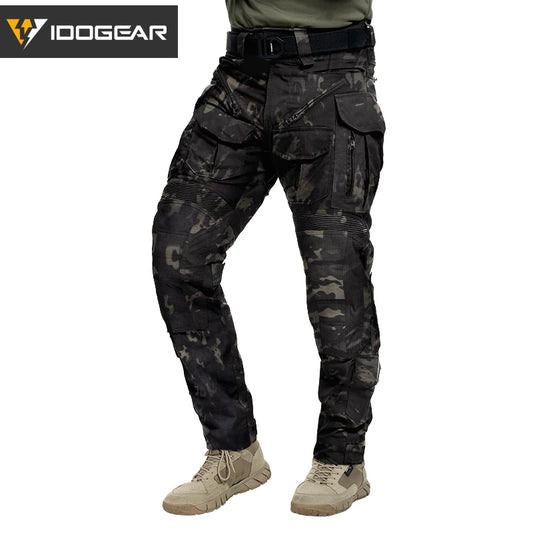IDOGEAR G5 Combat Pants with Knee Pads – Multicam Black