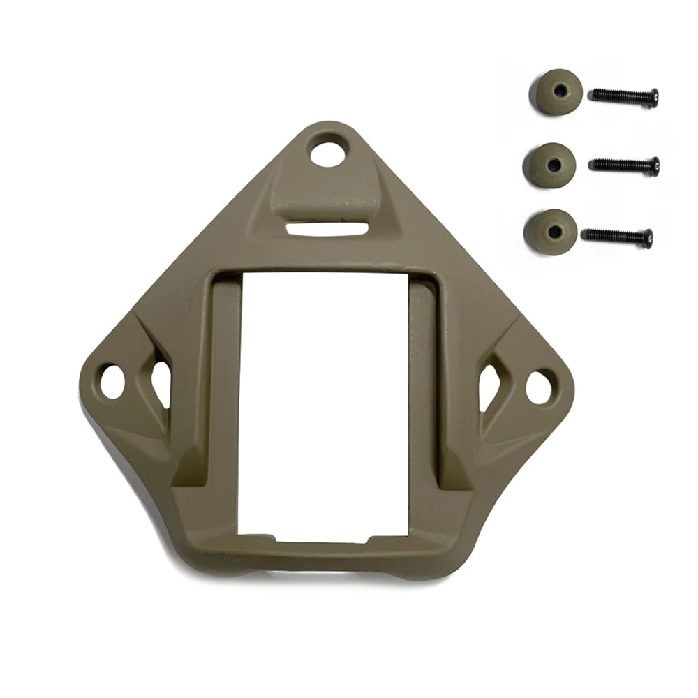 Tactical Helmet NVG Mount Base – 3-Hole Aluminum Shroud for FAST/Marine Helmets - Blender Tactical