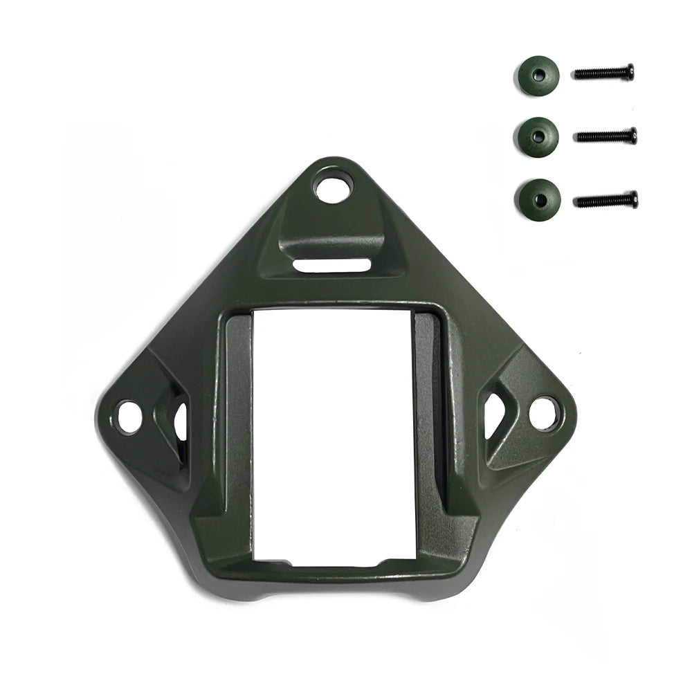 Tactical Helmet NVG Mount Base – 3-Hole Aluminum Shroud for FAST/Marine Helmets - Blender Tactical