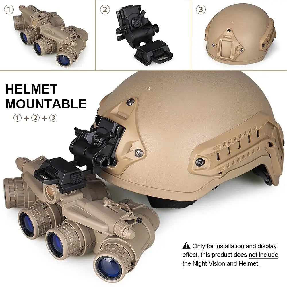 Tactical L4G24 NVG Helmet Mount – Adjustable Metal/Nylon Bracket for PVS-15/18, FAST/MICH - Blender Tactical