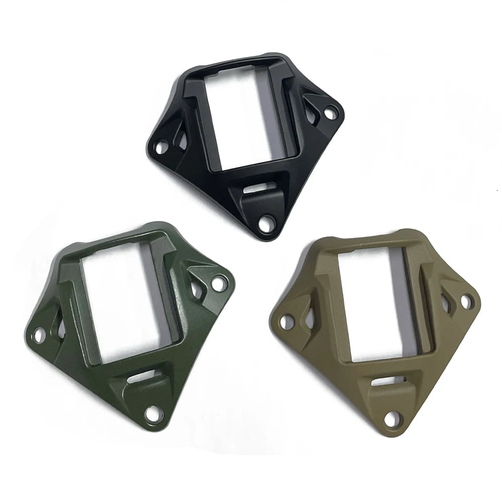 Tactical Helmet NVG Mount Base – 3-Hole Aluminum Shroud for FAST/Marine Helmets - Blender Tactical