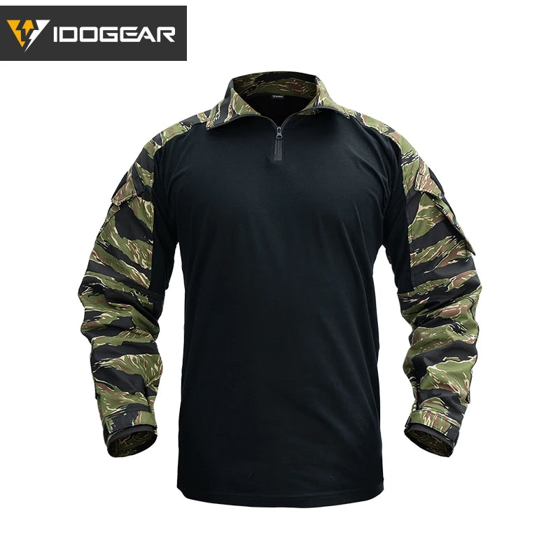 IDOGEAR G3 Combat Shirt with Elbow Pads – Vietnam Tiger Stripe