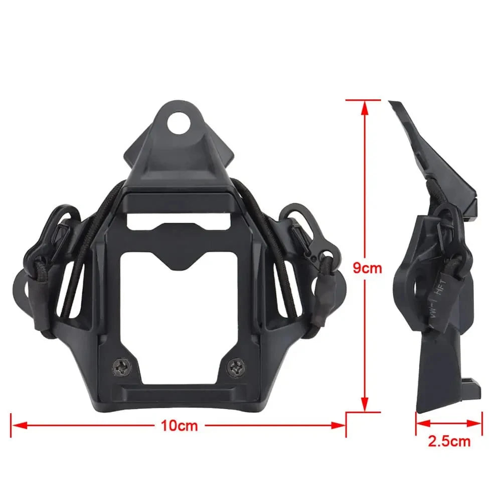Tactical NVG Mount Adapter with Hook Rope – 3-Hole Helmet Bracket for FAST/MICH/Wendy - Blender Tactical