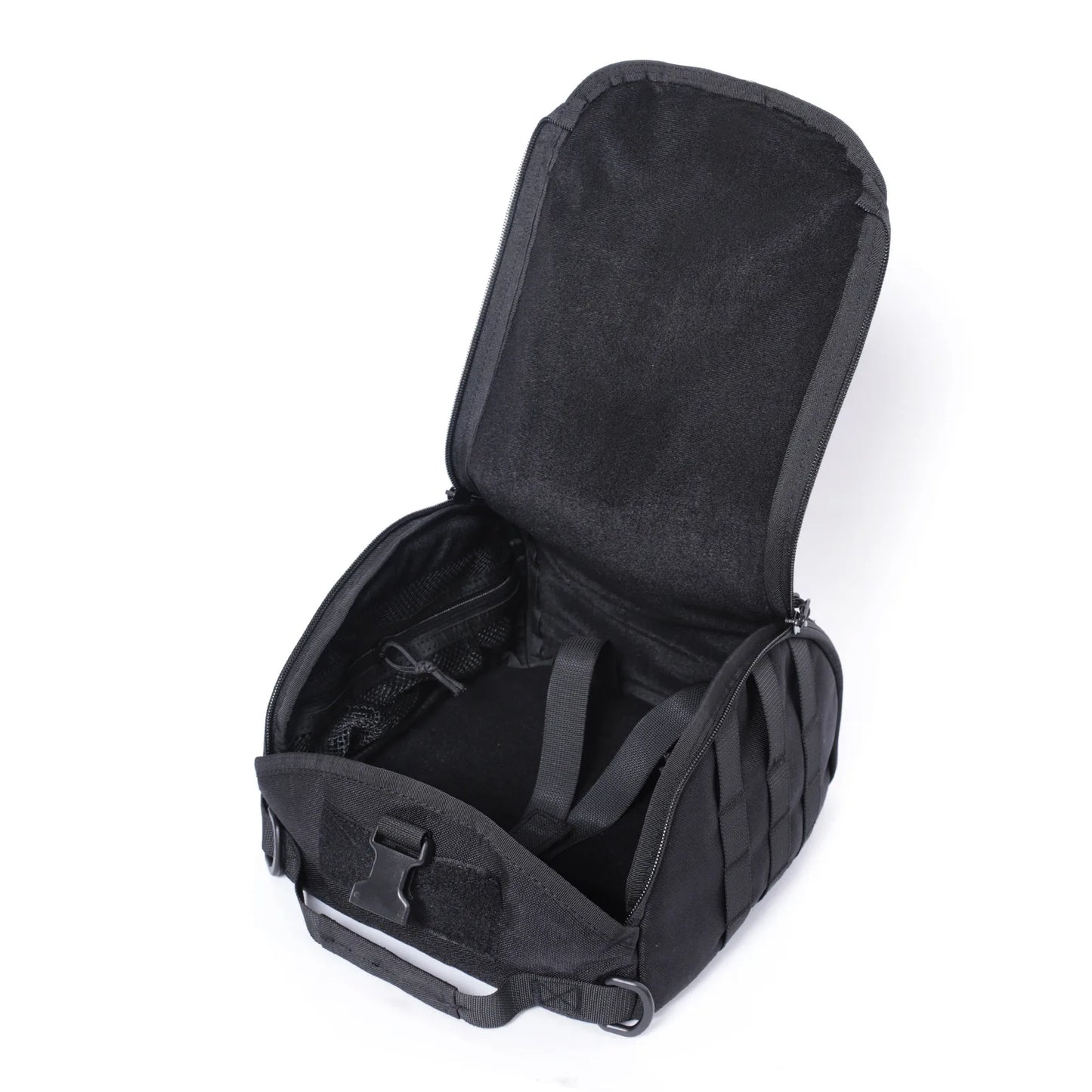 Tactical Helmet Bag – Black, MOLLE, Padded & Lined