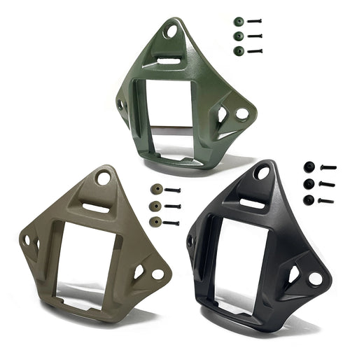 Tactical Helmet NVG Mount Base – 3-Hole Aluminum Shroud for FAST/Marine Helmets - Blender Tactical
