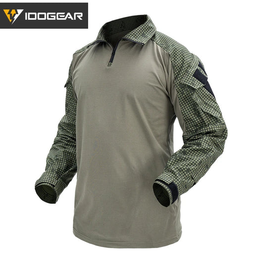 IDOGEAR G3 Combat Shirt with Elbow Pads – Desert Night Camo