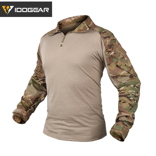IDOGEAR G3 Combat Shirt with Elbow Pads – Multicam