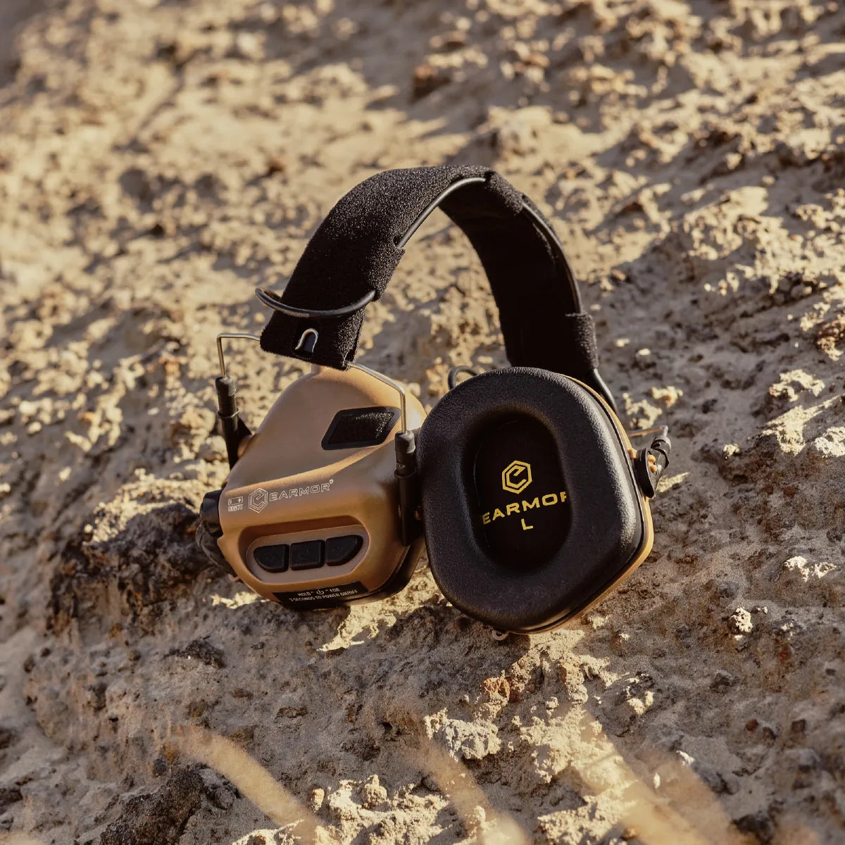 Earmor M31 Tactical Hearing Protector – Coyote Tan - Blender Tactical
