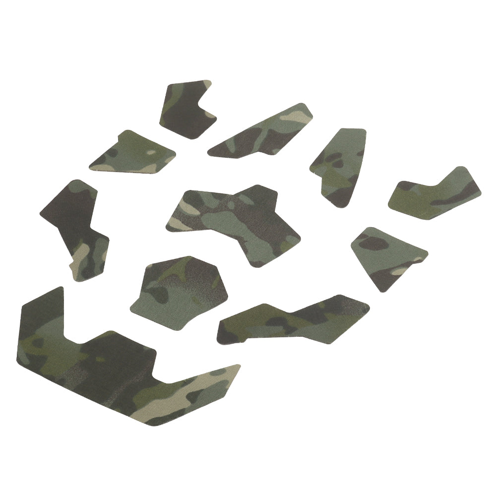 FAST SF Helmet Camouflage Patch Kit 11pcs – Multicam Green