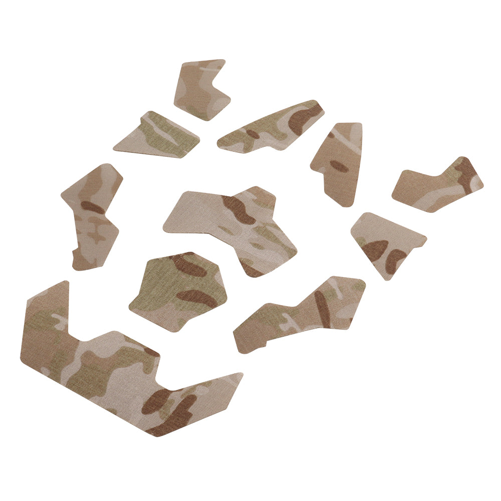 FAST SF Helmet Camouflage Patch Kit 11pcs – Multicam Tan