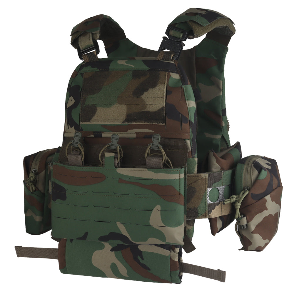 V5 FCPC Modular Plate Carrier with Laser-Cut MOLLE – Full Kit