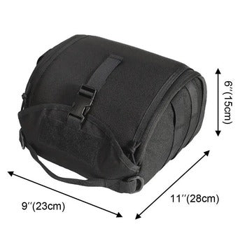 Tactical Helmet Bag – Black, MOLLE, Padded & Lined