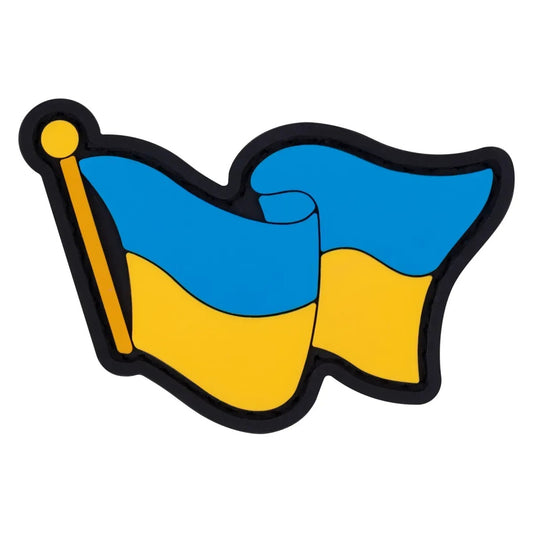 PVC Patch "Waving Ukrainian Flag"