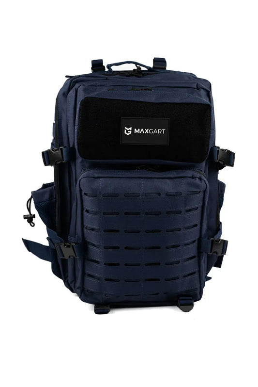 MAXGART Tactical Backpack 45L – Pulse Dark Blue – Water-Resistant & Versatile
