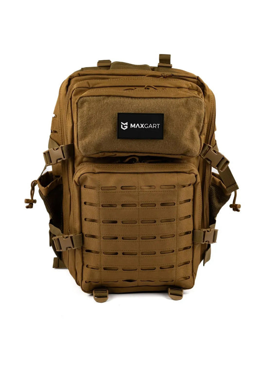 MAXGART Tactical Backpack 45L – Pulse Khaki – Water-Resistant & Versatile