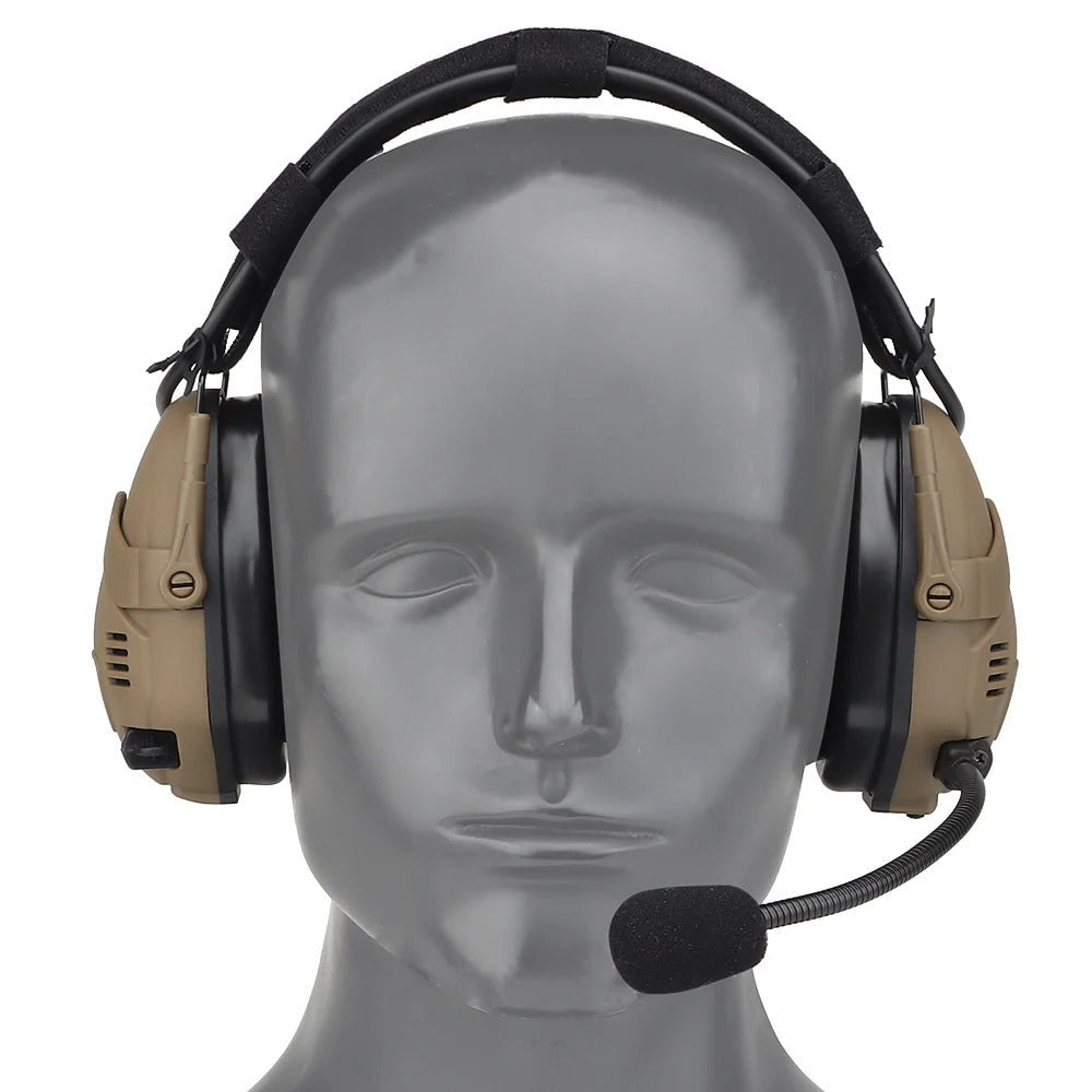 HD-16 Tactical Bluetooth Helmet Headset – Tan