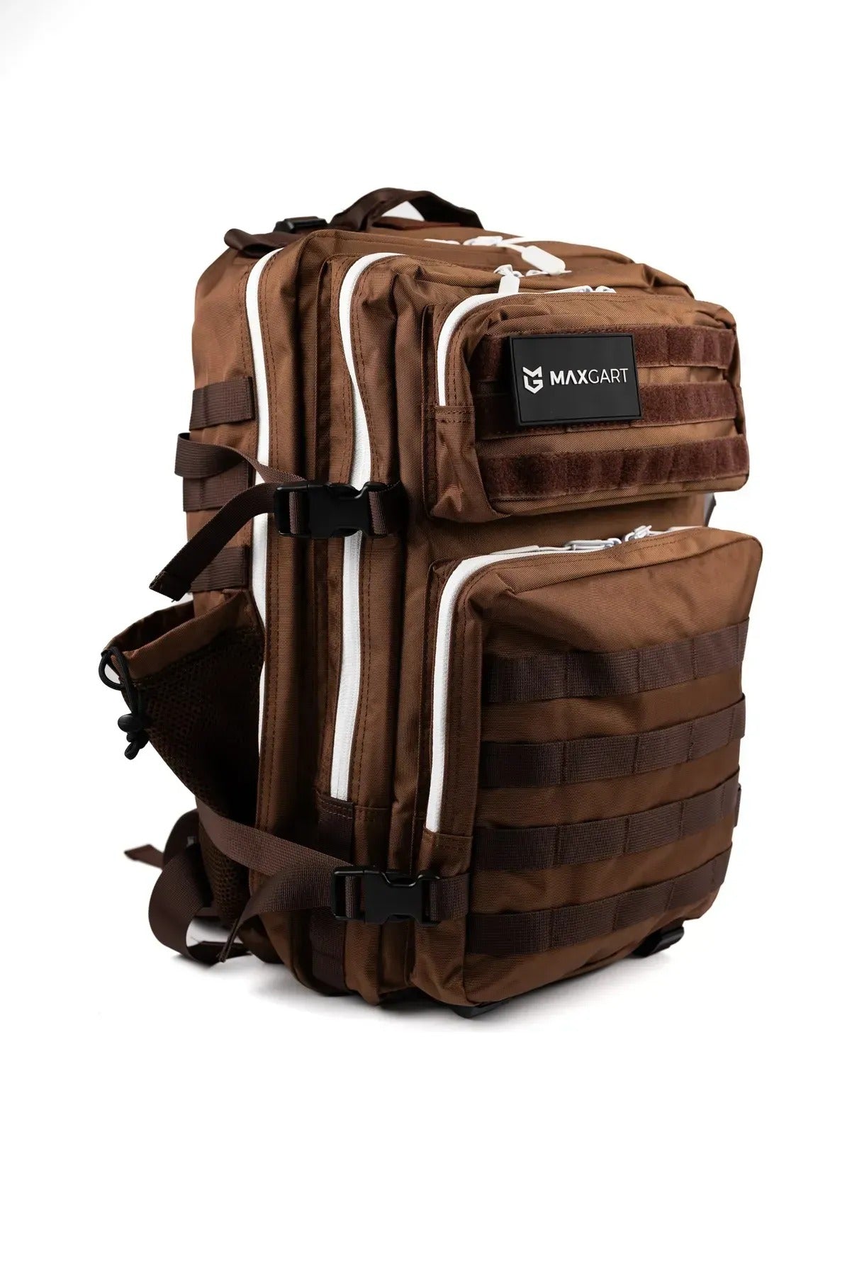 MAXGART Tactical Backpack 45L – Brown – Water-Resistant & Versatile