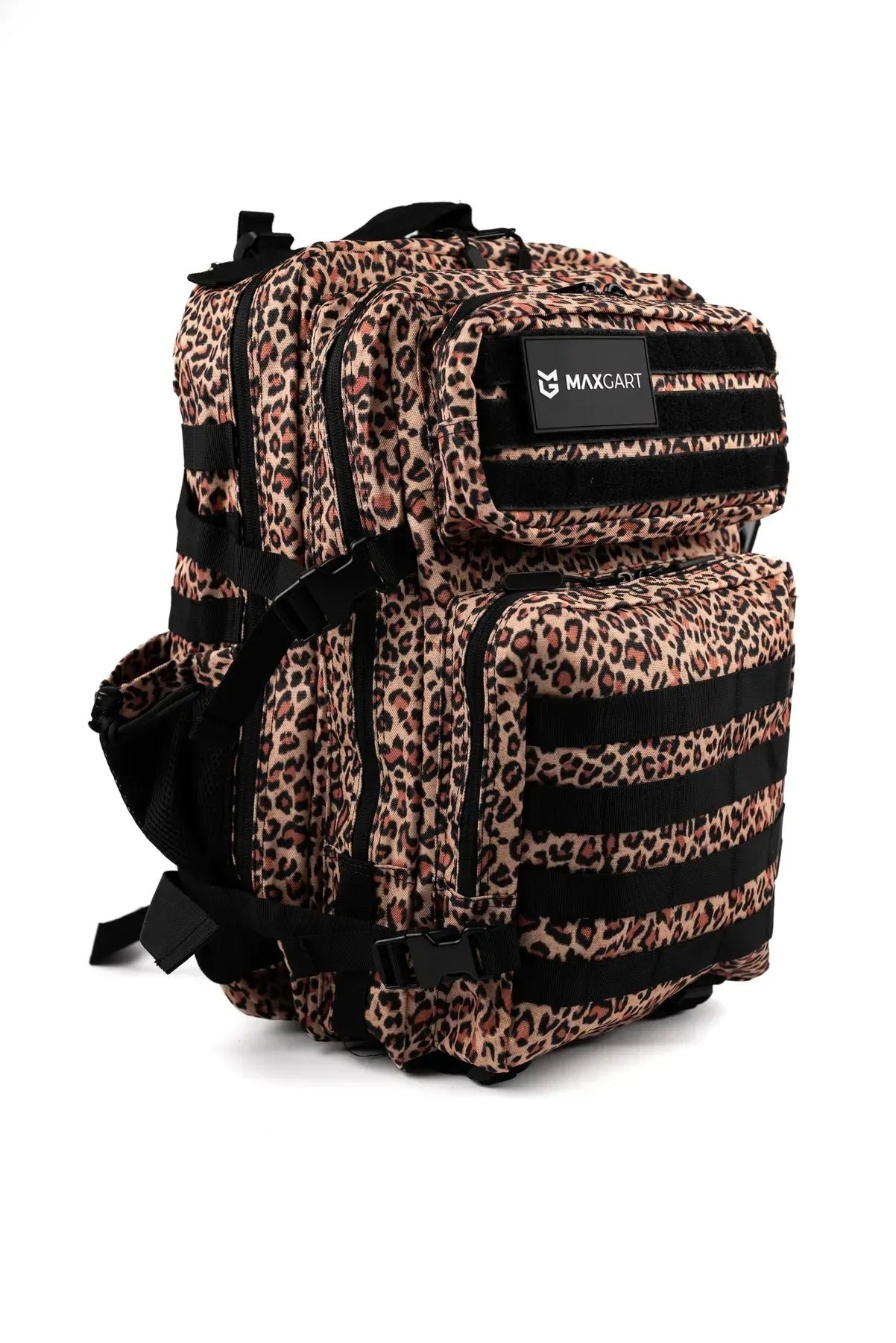 MAXGART Tactical Backpack 45L – Golden Leopard – Water-Resistant & Versatile