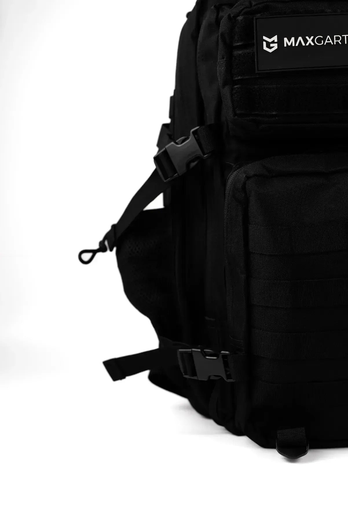 MAXGART Tactical Backpack 45L – Black – Water-Resistant & Versatile