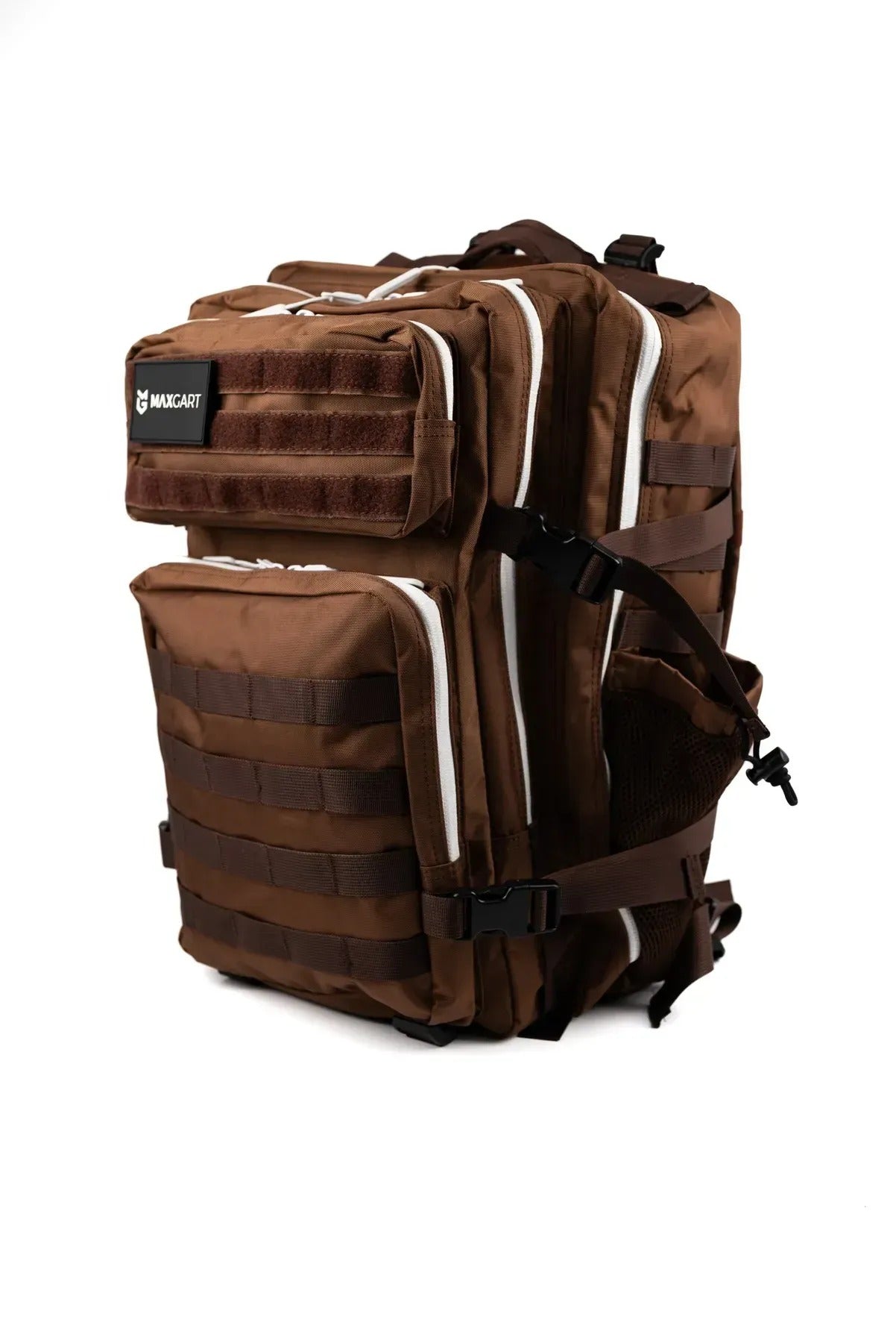 MAXGART Tactical Backpack 45L – Brown – Water-Resistant & Versatile