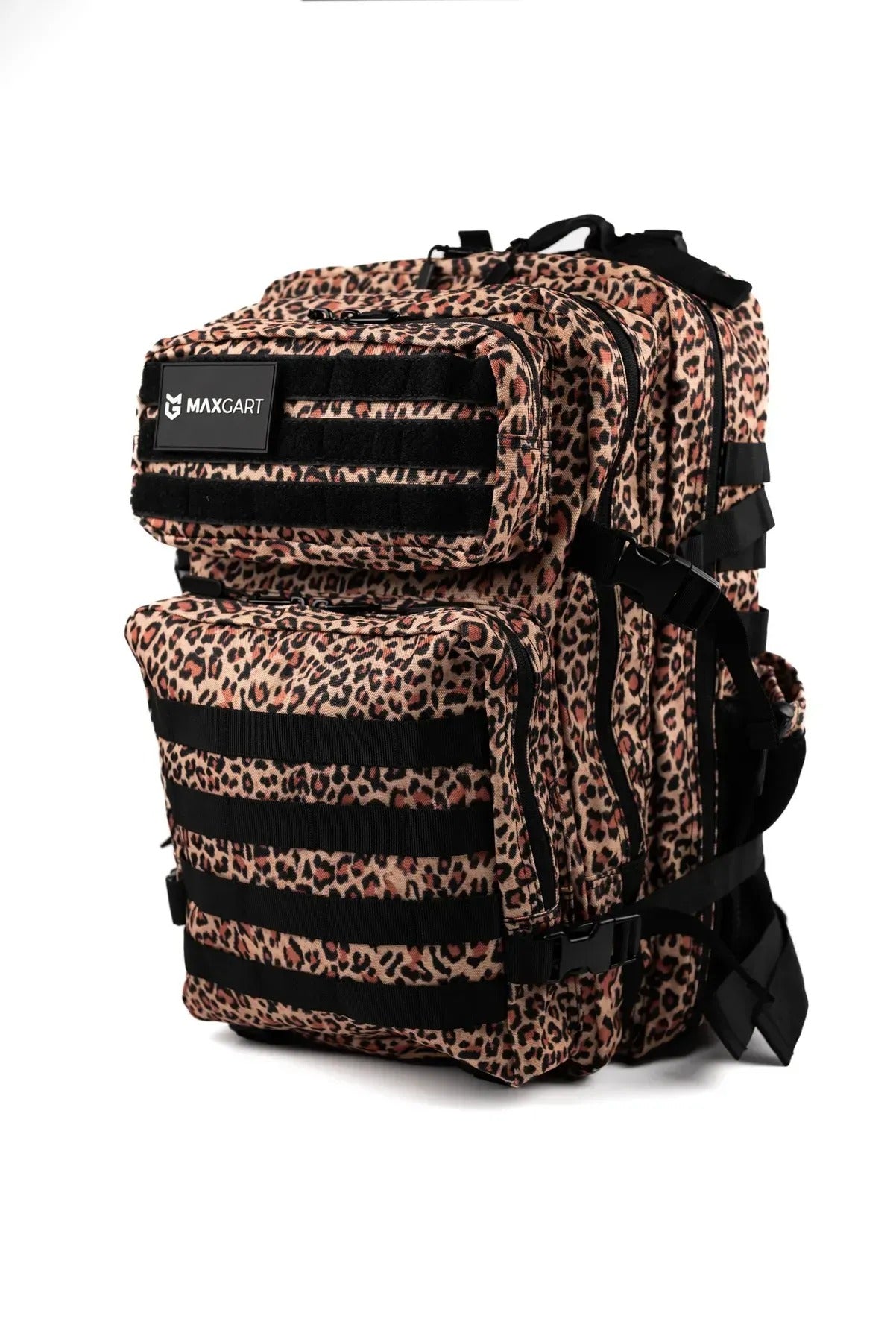 MAXGART Tactical Backpack 45L – Golden Leopard – Water-Resistant & Versatile
