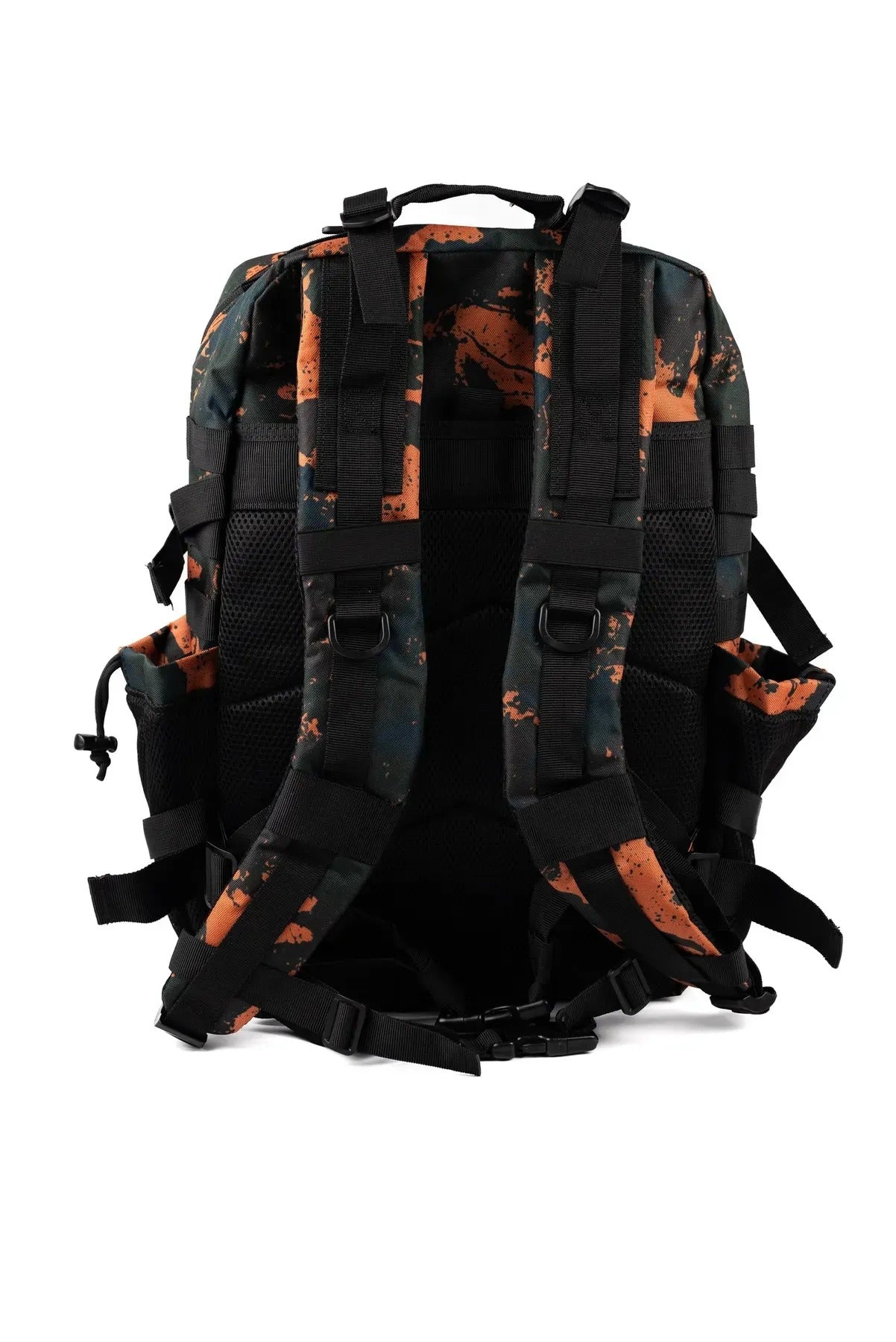 MAXGART Tactical Backpack 45L – Orange Camo – Water-Resistant & Versatile