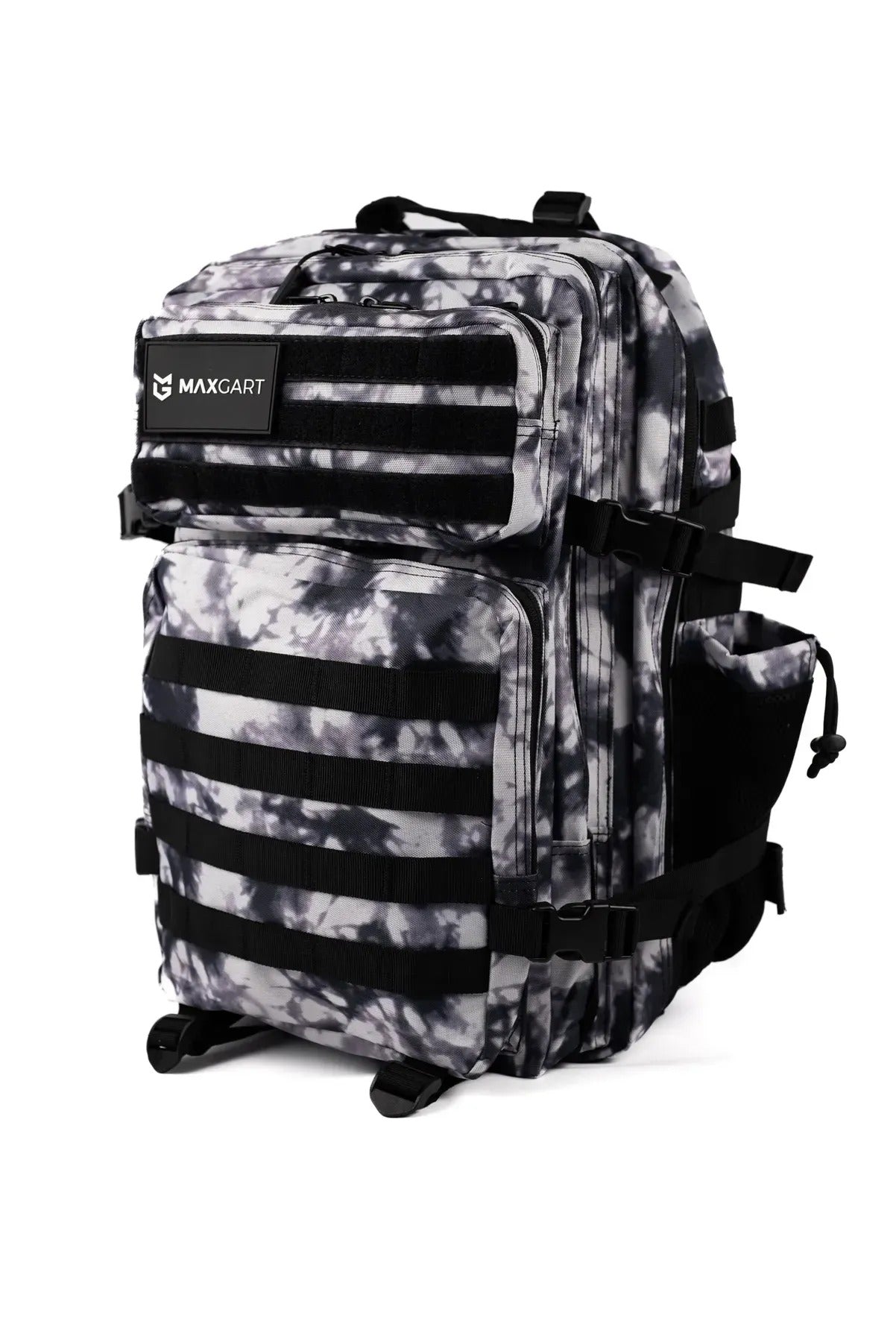 MAXGART Tactical Backpack 45L – Black&White – Water-Resistant & Versatile