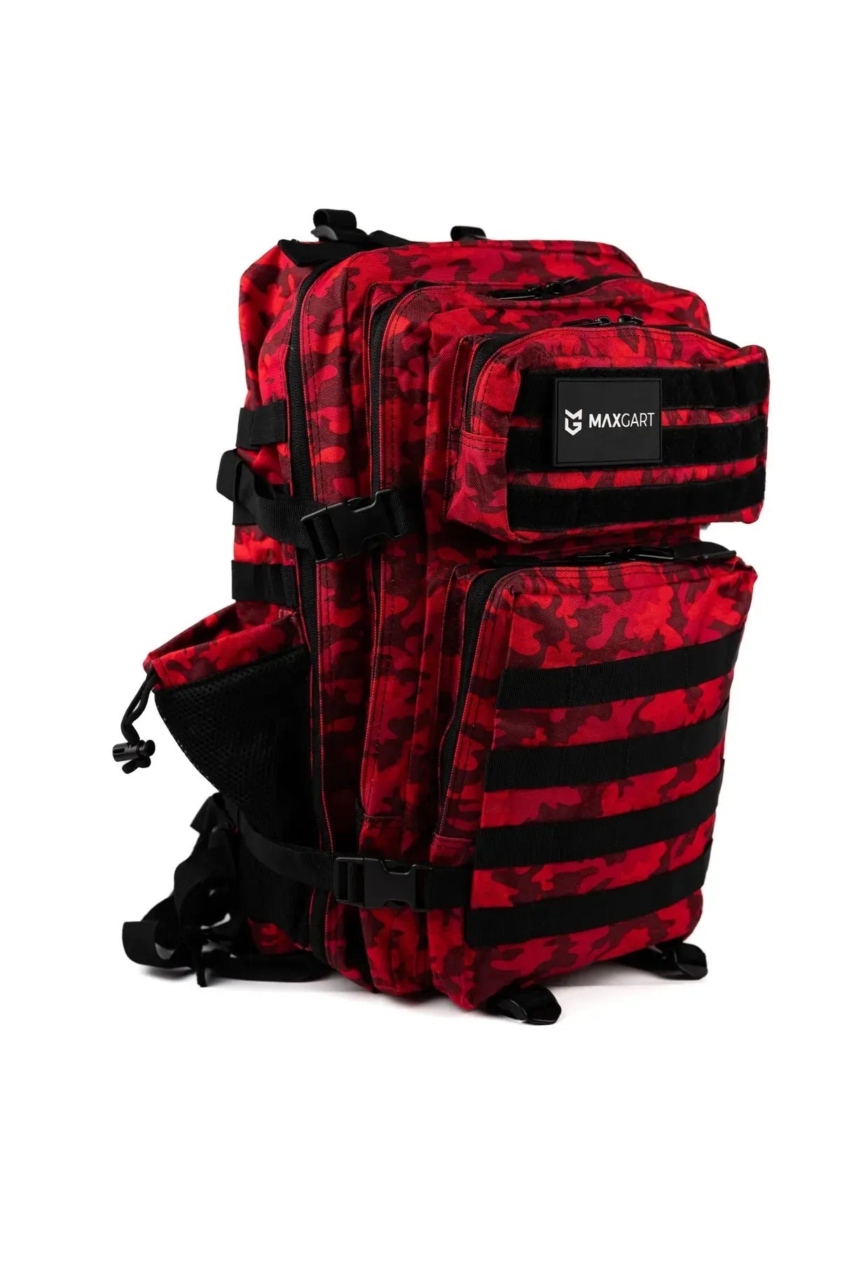 MAXGART Tactical Backpack 45L – Red CP – Water-Resistant & Versatile