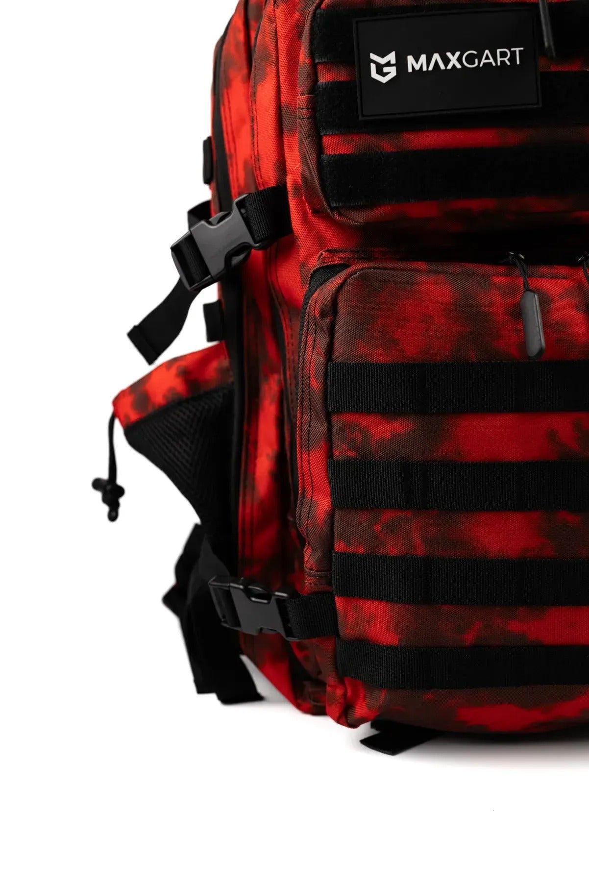 MAXGART Tactical Backpack 45L – Red Camo – Water-Resistant & Versatile