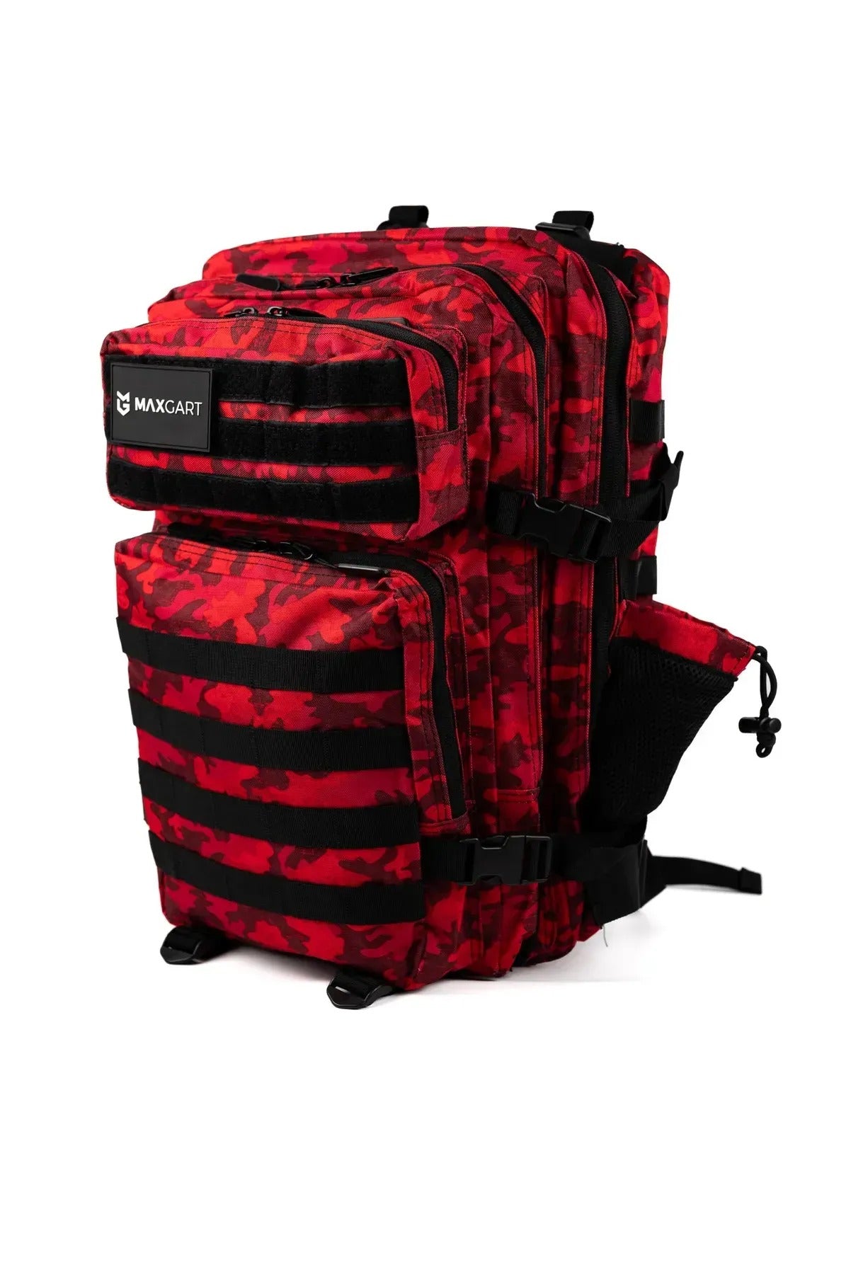 MAXGART Tactical Backpack 45L – Red CP – Water-Resistant & Versatile