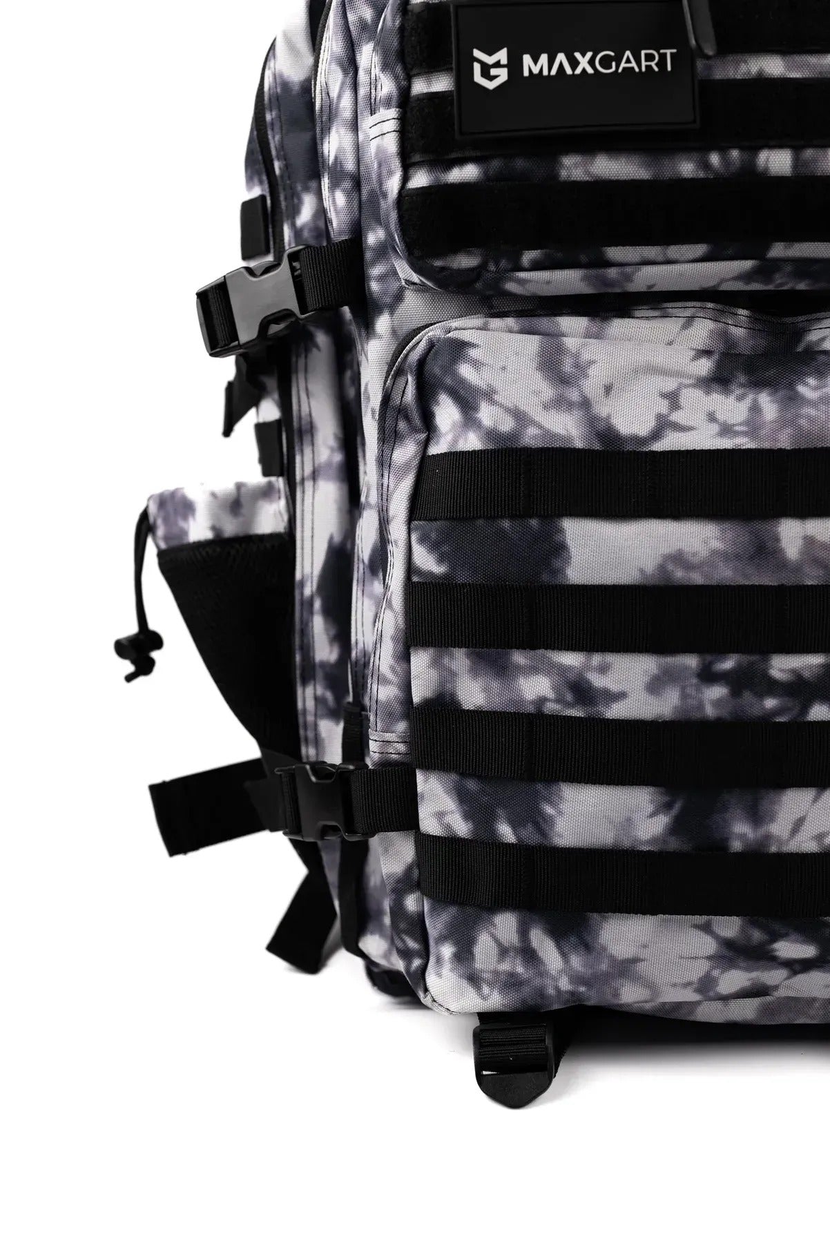 MAXGART Tactical Backpack 45L – Black&White – Water-Resistant & Versatile