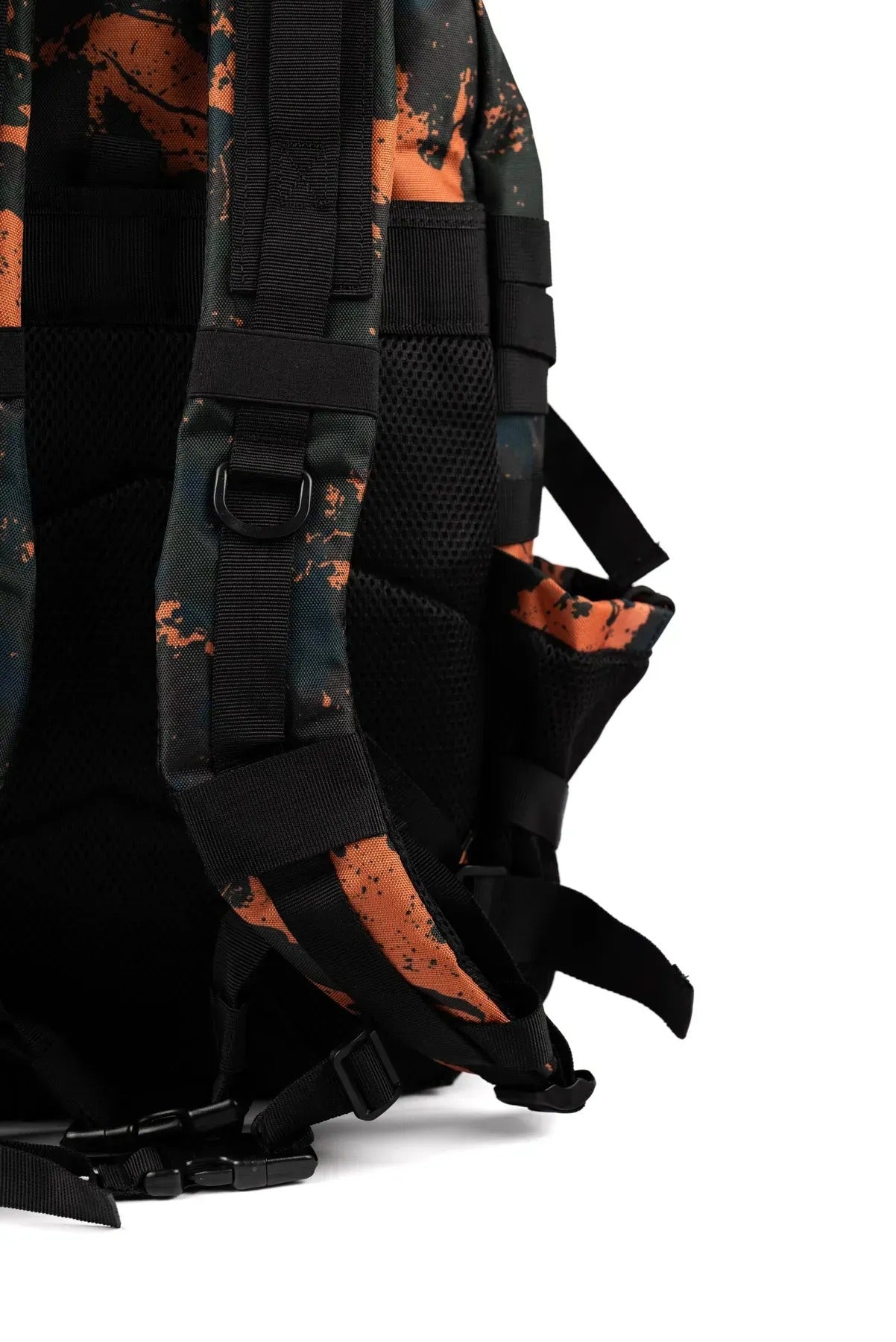 MAXGART Tactical Backpack 45L – Orange Camo – Water-Resistant & Versatile